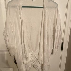 Motherhood Maternity white cardigan, size small
